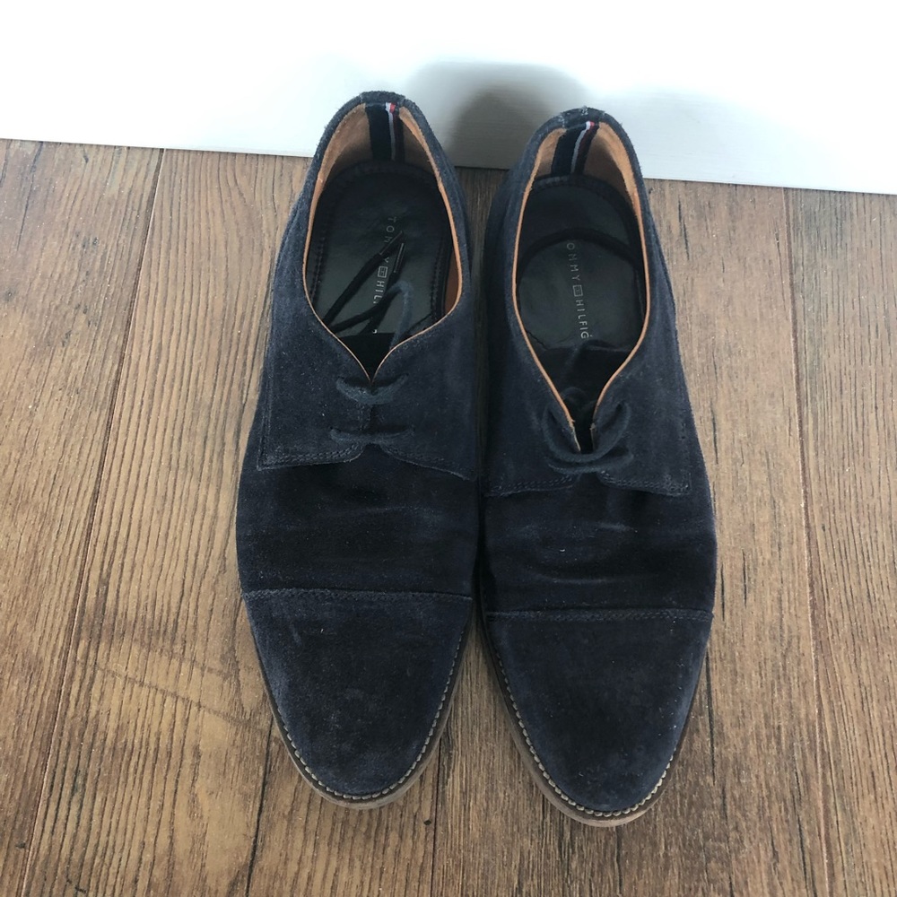Men’s Tommy Hilfiger elegant oxford Shoes size 7 1/2 blue